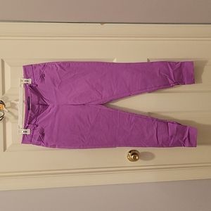 Purple skinny ankle pant